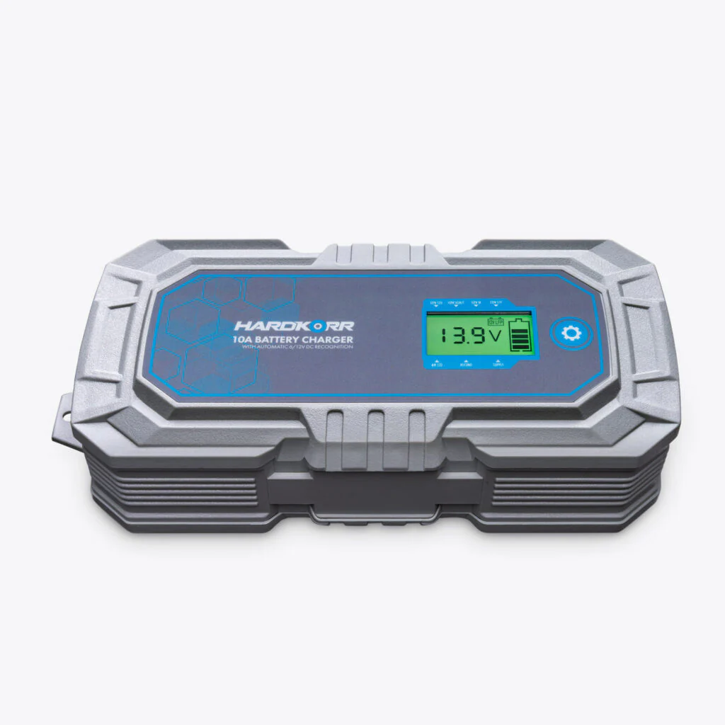 HardKorr 10A AC Battery Charger With Automatic 6/12V DC Recognition - HKPBATCHG10A - Image 3