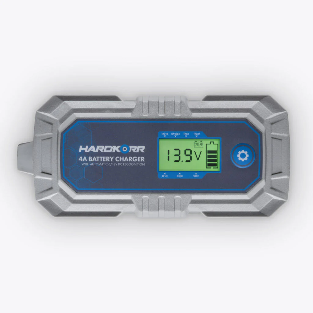 HardKorr 4A AC Battery Charger With Automatic 6/12V DC Recognition - HKPBATCHG4A - Image 3