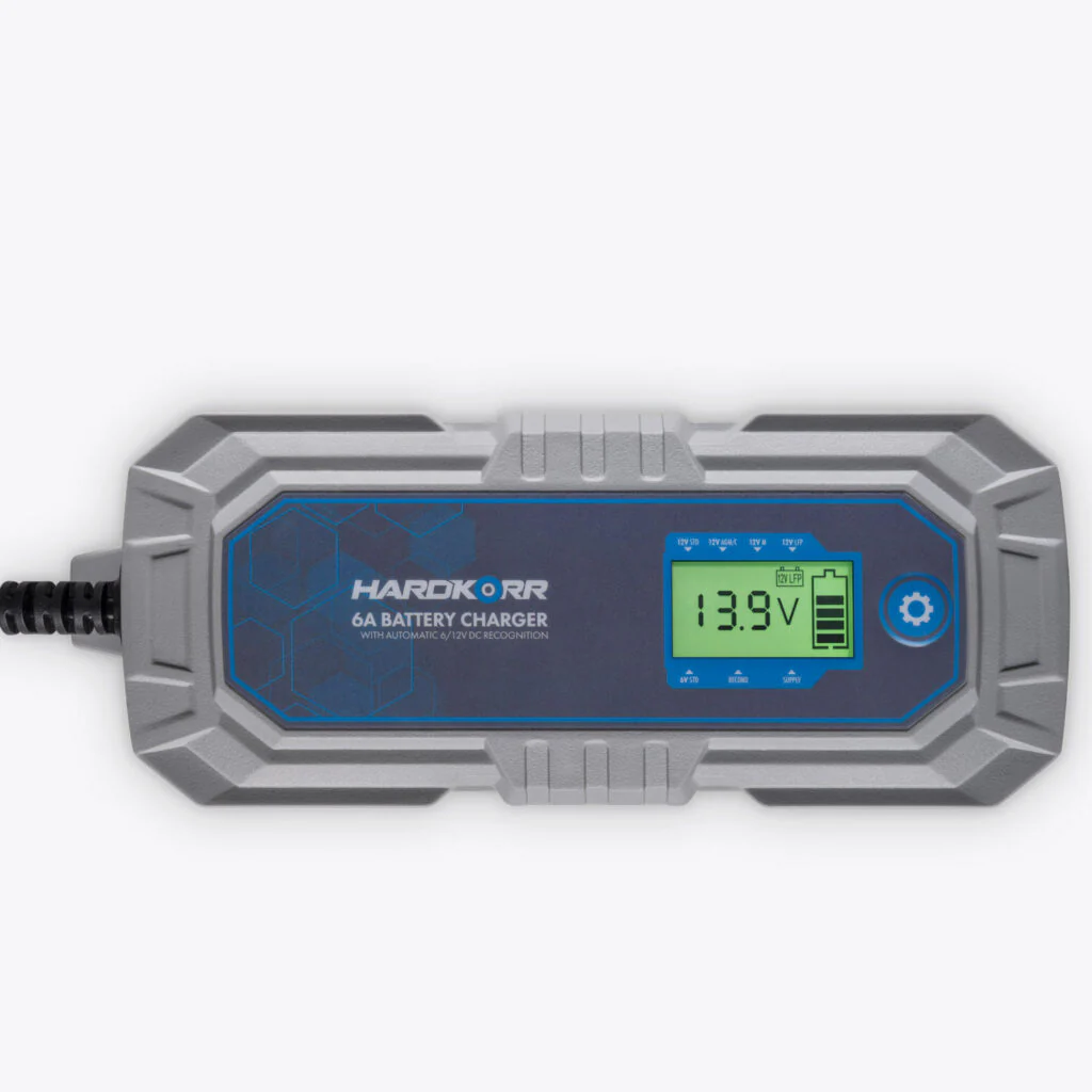 HardKorr 6A AC Battery Charger With Automatic 6/12V DC Recognition - HKPBATCHG6A - Image 3